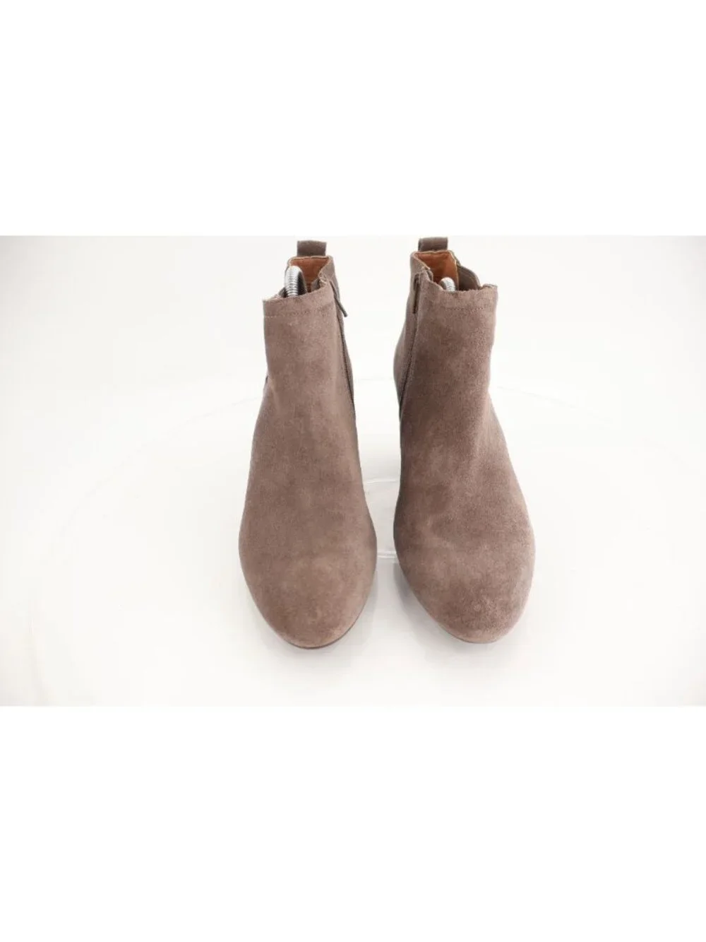 Vionic Women's Paloma Boot Size 10 Wedge Bootie Tan Suede Comfy Side Zip